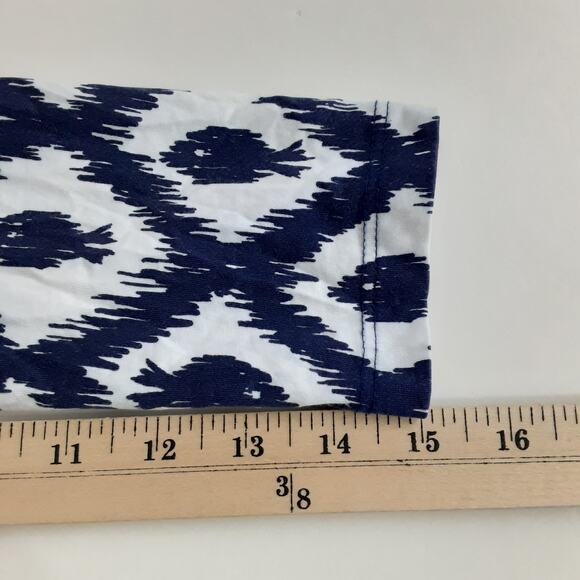 Lilly Pulitzer Beacon T Shirt Dress Pima Cotton Little Fish Chase Bomber Blue S - Picture 8 of 8